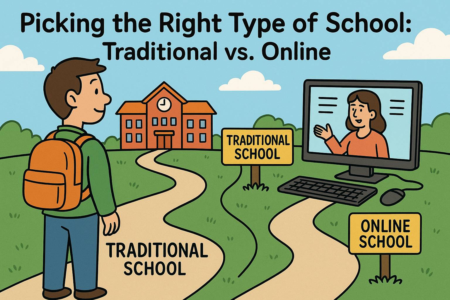 Picking the Right Type of School: Traditional vs. Online